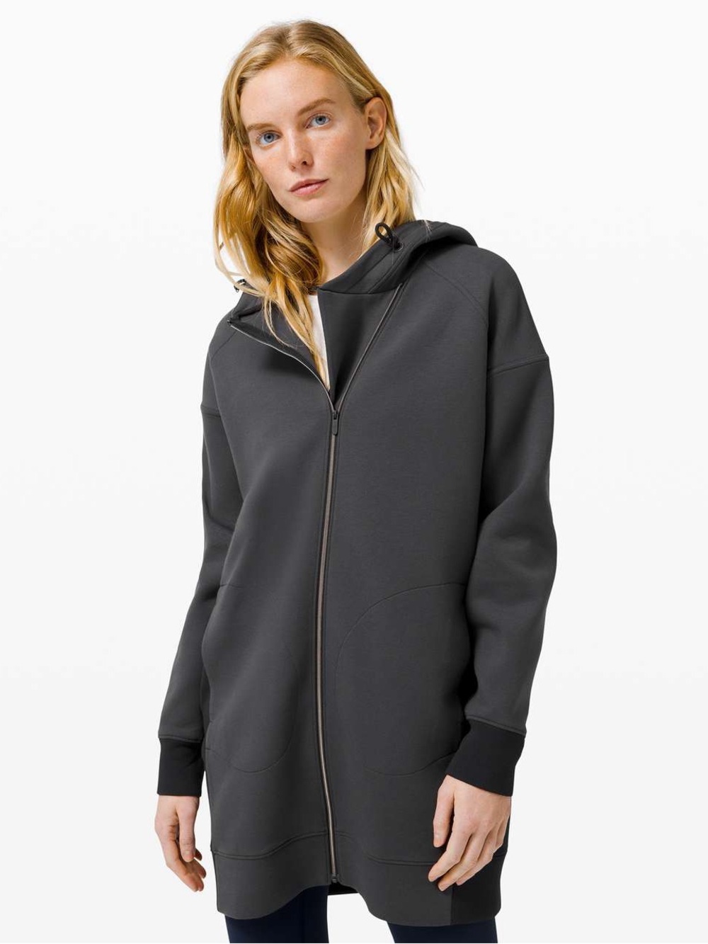lululemon In Orbit Jacket in Graphite Grey/Black Size 8